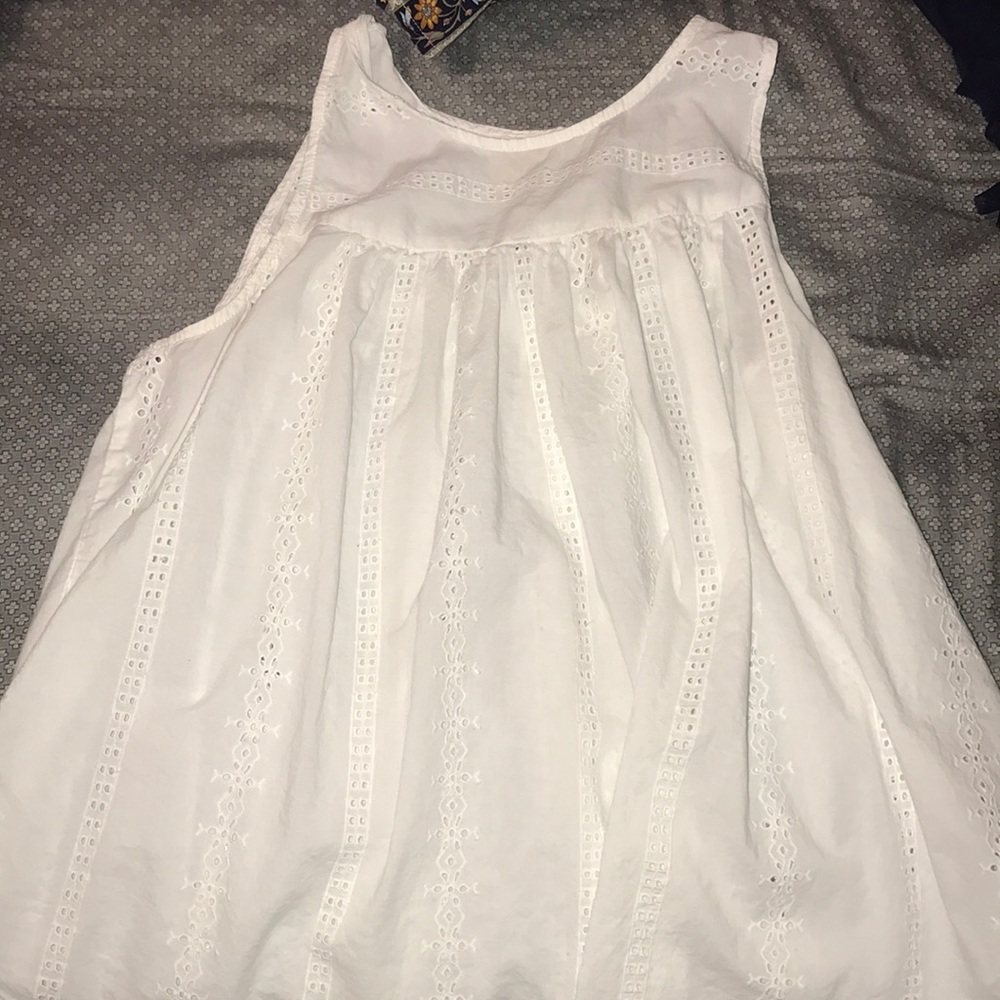 White Flowy Top!